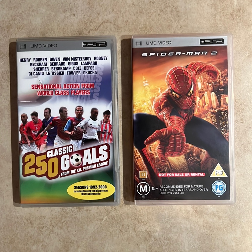 Sony PSP Umd Bundle of 2 Videos